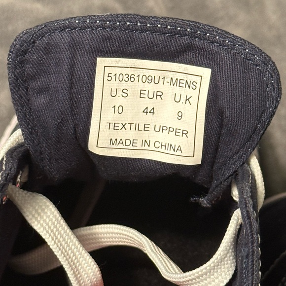 NWT LEVI’S Anikin Canvas Men's Navy Blue Sneakers Size 10 - Picture 10 of 10